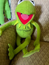 Load image into Gallery viewer, Original Sketch on Kermit Plush – The Muppets – Medium 16&#39;&#39;
