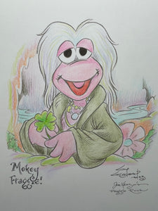 Mokey Fraggle Original Art 8.5x11 Sketch  - Created by Guy Gilchrist