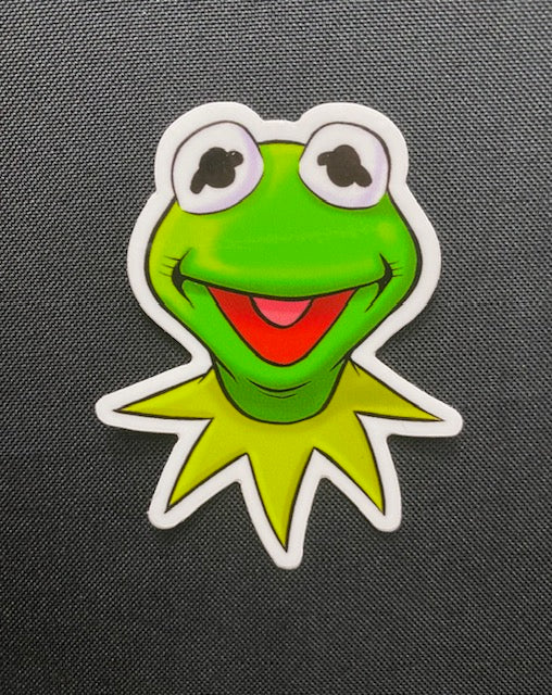 Muppets 'Kermit the Frog' 3 Inch Glossy Die-Cut Sticker - Created