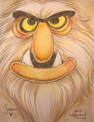 Muppets Sweetums Art Print - Created by Guy Gilchrist