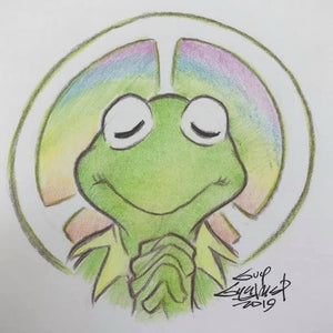 “Peace Kermit” Art Print - Created by Guy Gilchrist