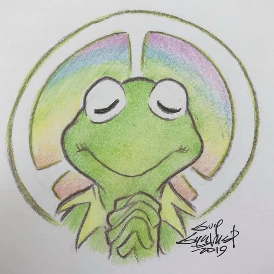 “Peace Kermit” Art Print - Created by Guy Gilchrist