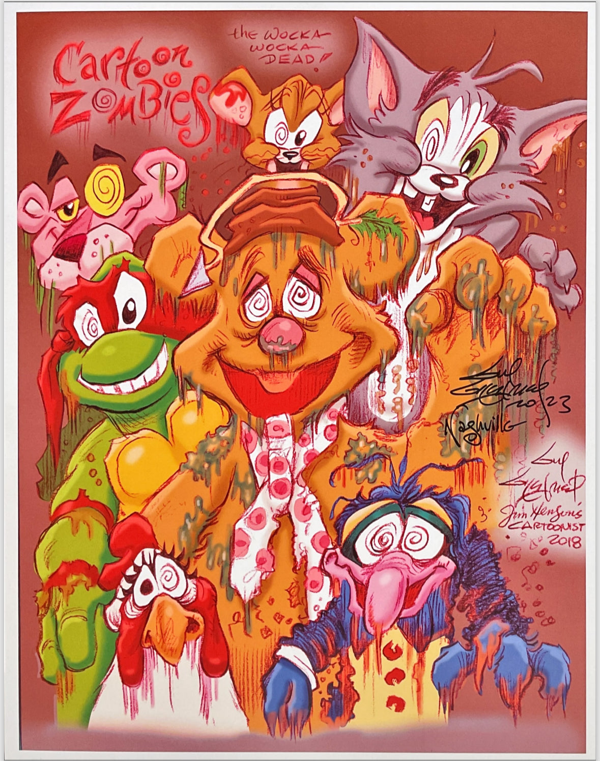 “Cartoon Zombies” Art Print - Created by Guy Gilchrist