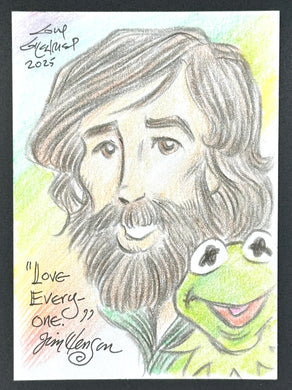 Jim and Kermit Trading Card - Guy Gilchrist Original