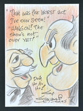 Load image into Gallery viewer, Waldorf and Statler Trading Card - Guy Gilchrist Original