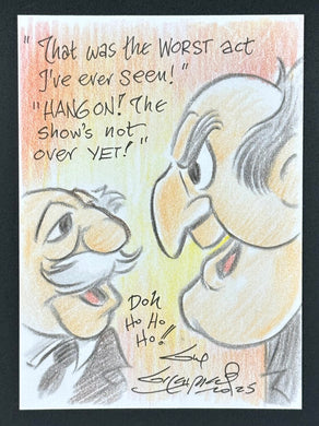 Waldorf and Statler Trading Card - Guy Gilchrist Original