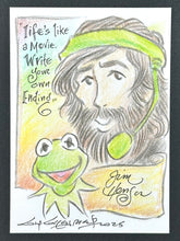Load image into Gallery viewer, Jim and Kermit Trading Card - Guy Gilchrist Original
