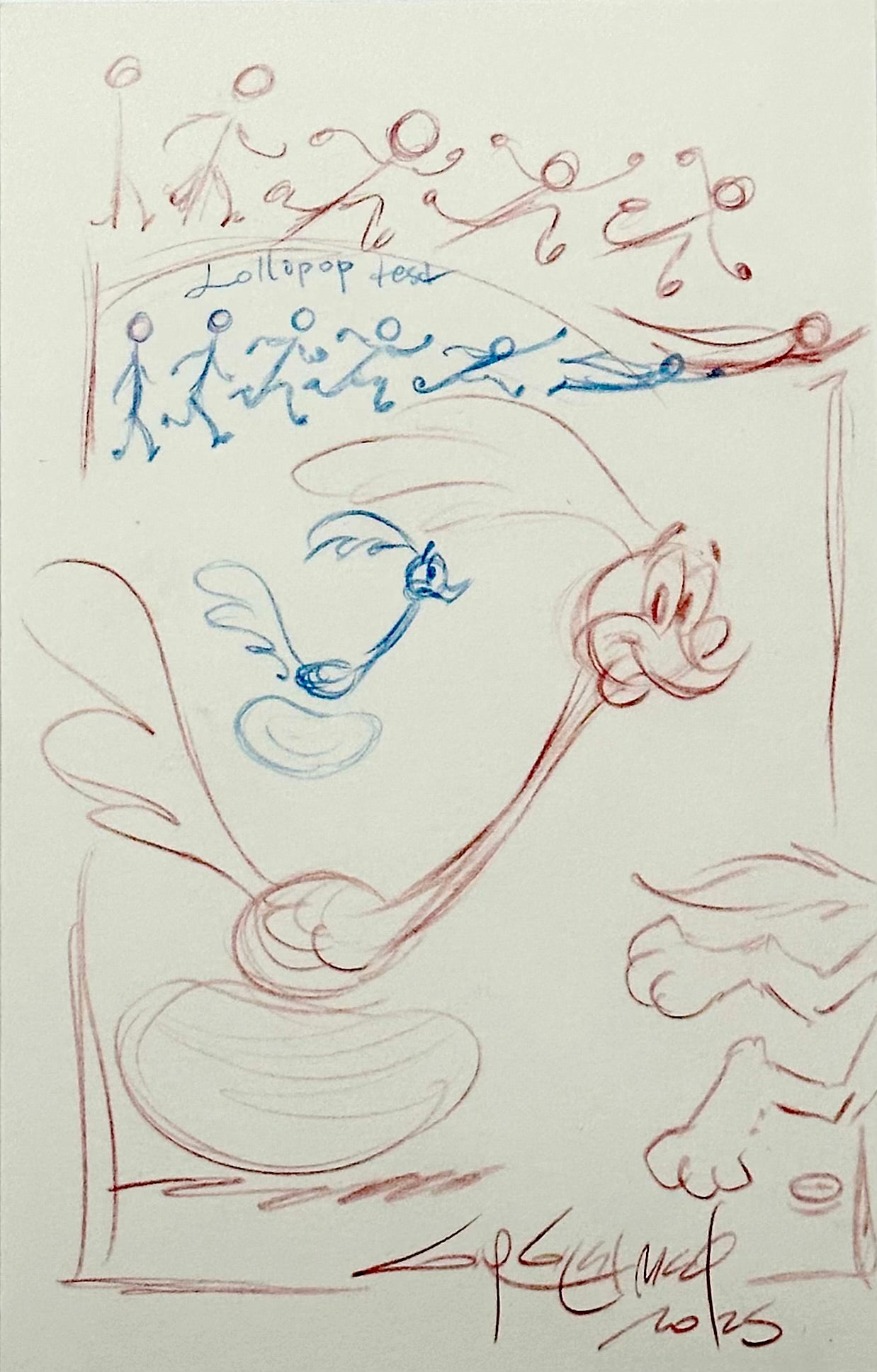 Drawing Lessons (Two-Sided) - Guy Gilchrist Original