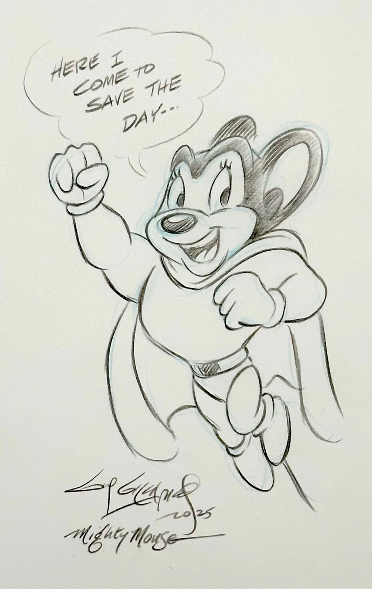Mighty Mouse - Guy Gilchrist Original