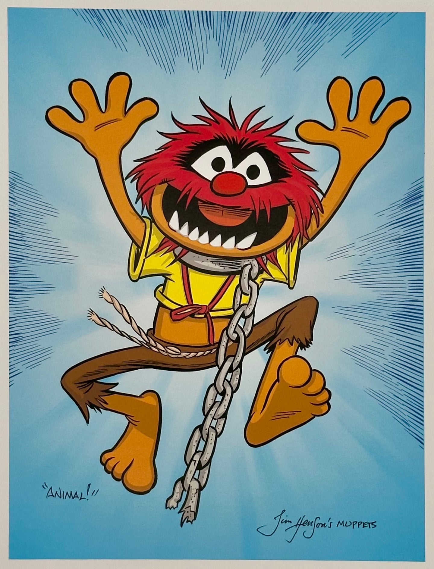 Animal Unchained Art Print by Guy Gilchrist