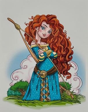 Merida Brave Art Print - Created by Guy Gilchrist