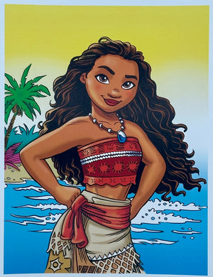 Moana Art Print - Created by Guy Gilchrist