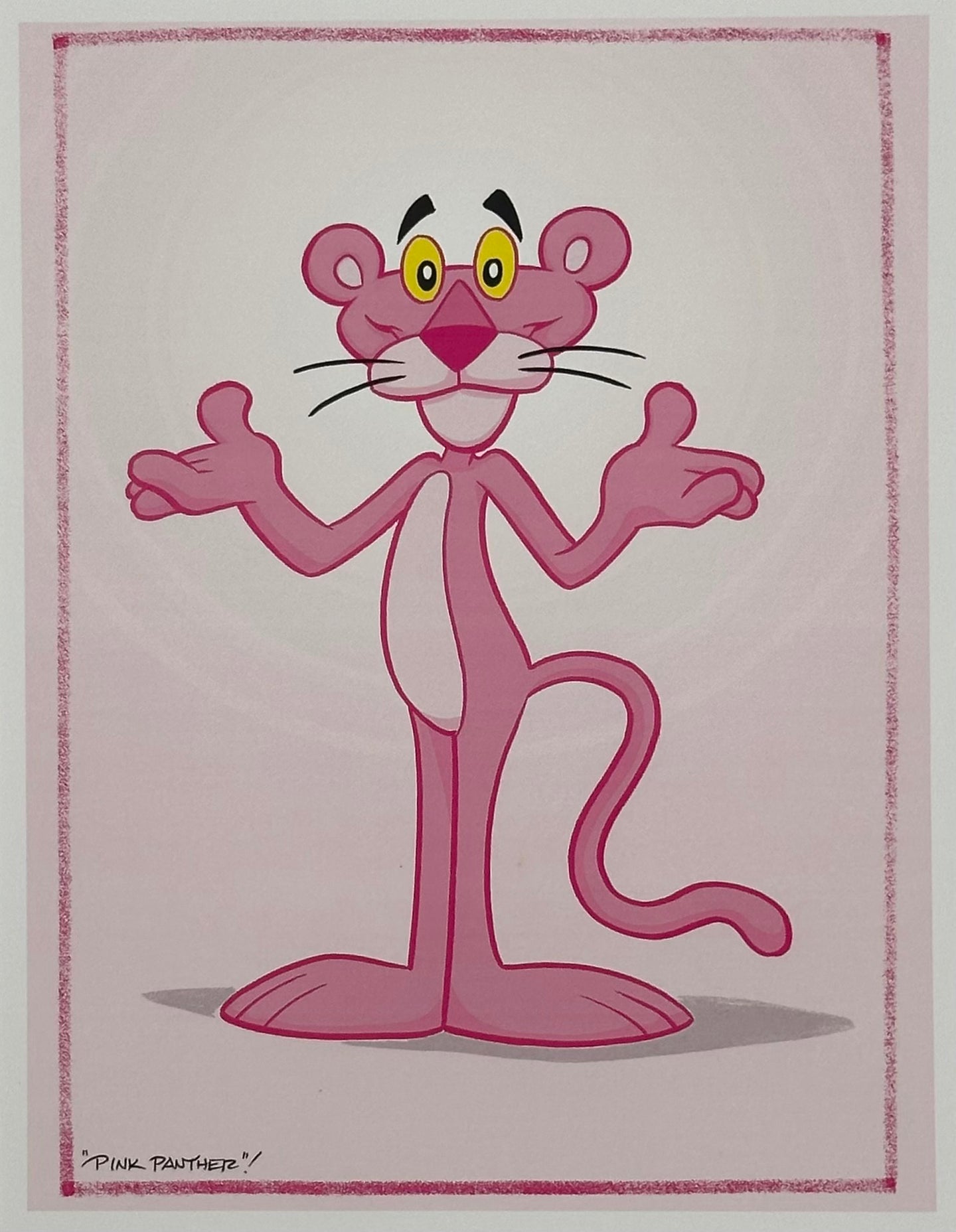 Pink Panther Art Print - Created by Guy Gilchrist