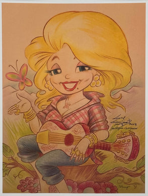 Dolly Art Print - Created by Guy Gilchrist