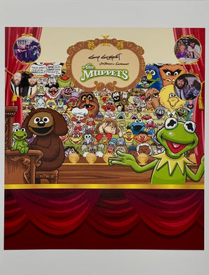 Muppet Banner Art Print - Created by Guy Gilchrist