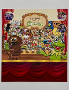 Muppet Banner Art Print - Created by Guy Gilchrist