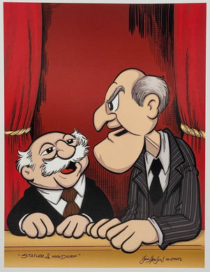 Statler and Waldorf Art Print - Created by Guy Gilchrist