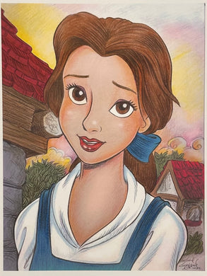 Belle Art Print - Created by Guy Gilchrist