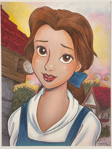 Belle Art Print - Created by Guy Gilchrist