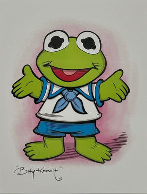 Baby Kermit Art Print - Created by Guy Gilchrist