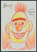 Load image into Gallery viewer, Bert "Sesame Street" Sketch Card - Created by Guy Gilchrist