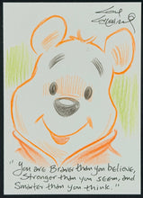 Load image into Gallery viewer, Winnie the Pooh Sketch Card - Created by Guy Gilchrist