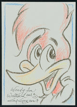 Load image into Gallery viewer, Woody Woodpecker Sketch Card - Created by Guy Gilchrist