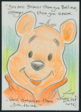Load image into Gallery viewer, Winnie the Pooh Sketch Card - Created by Guy Gilchrist