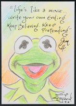Load image into Gallery viewer, Kermit Sketch Card - Created by Guy Gilchrist