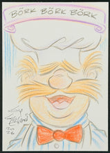 Load image into Gallery viewer, Swedish Chef Sketch Card - Created by Guy Gilchrist