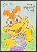 Load image into Gallery viewer, Scooter "Muppet Babies" Sketch Card - Created by Guy Gilchrist