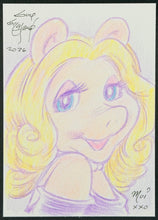 Load image into Gallery viewer, Miss Piggy Sketch Card - Created by Guy Gilchrist