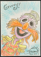 Load image into Gallery viewer, Floyd Pepper "Electric Mayhem" Sketch Card - Created by Guy Gilchrist
