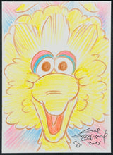 Load image into Gallery viewer, Big Bird "Sesame Street" Sketch Card - Created by Guy Gilchrist