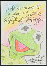Load image into Gallery viewer, Kermit Sketch Card - Created by Guy Gilchrist