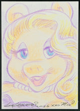 Load image into Gallery viewer, Miss Piggy Sketch Card - Created by Guy Gilchrist