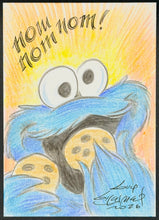 Load image into Gallery viewer, Cookie Monster "Sesame Street" Sketch Card - Created by Guy Gilchrist