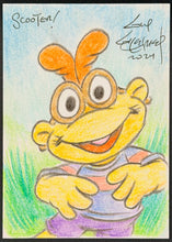 Load image into Gallery viewer, Scooter "Muppet Babies" Sketch Card - Created by Guy Gilchrist