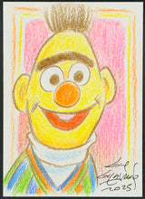 Load image into Gallery viewer, Bert "Sesame Street" Sketch Card - Created by Guy Gilchrist