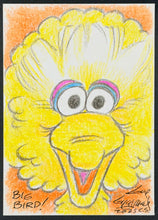 Load image into Gallery viewer, Big Bird "Sesame Street" Sketch Card - Created by Guy Gilchrist