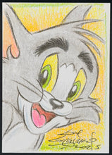 Load image into Gallery viewer, Tom "Tom and Jerry"  Sketch Card - Created by Guy Gilchrist