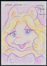 Load image into Gallery viewer, Miss Piggy Sketch Card - Created by Guy Gilchrist