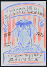 Load image into Gallery viewer, Sam T. Eagle Sketch Card - Created by Guy Gilchrist