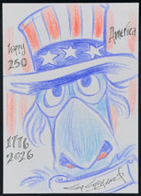 Load image into Gallery viewer, Sam T. Eagle Sketch Card - Created by Guy Gilchrist