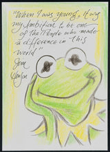 Load image into Gallery viewer, Kermit Sketch Card - Created by Guy Gilchrist