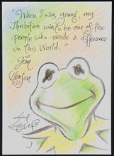 Load image into Gallery viewer, Kermit Sketch Card - Created by Guy Gilchrist