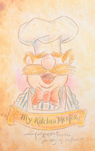Load image into Gallery viewer, Swedish Chef "Kitchen Mentor" on Parchment - Guy Gilchrist Original