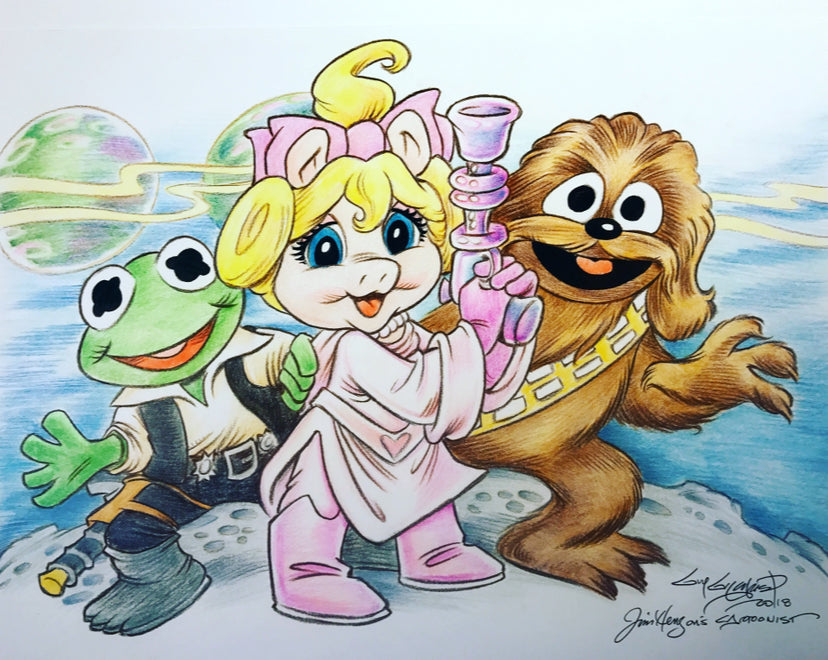 Muppet Babies Star Wars Art Print - Created by Guy Gilchrist