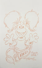 Load image into Gallery viewer, Red Fraggle in Sepia Tones - Guy Gilchrist Original Artwork