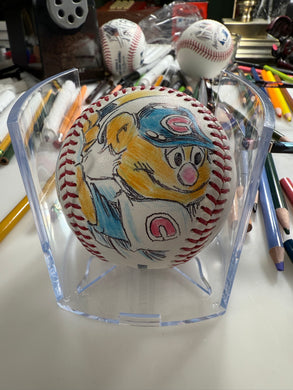 Custom Muppets official MLB Baseball Sketched by Guy Gilchrist